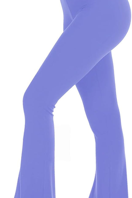 TNNZEET Black Flare Leggings for Women, Crossover Yoga Pants with Pockets Bootcut Flared Leggings