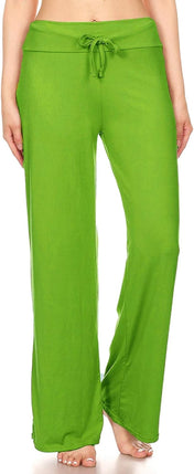 Leggings Depot Women'S Drawstring Pajama Pants Wide Leg Casual Comfy Sleepwear for Lounge and Yoga