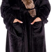 Black Faux Fur / Xx-Large-3X-Large