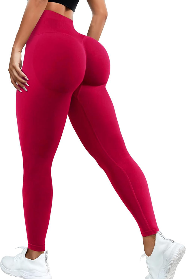 JGS1996 Hidden Scrunch Butt Lifting Leggings for Women Tummy Control High Waisted Workout Gym Seamless Impact Yoga Pants