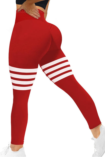 MOHUACHI High Waisted Leggings for Women Tummy Control Butt Lifting Yoga Pants Workout Compression Tights