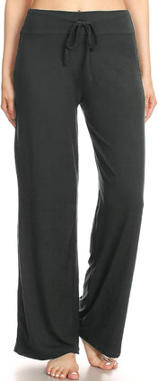 Leggings Depot Women'S Drawstring Pajama Pants Wide Leg Casual Comfy Sleepwear for Lounge and Yoga