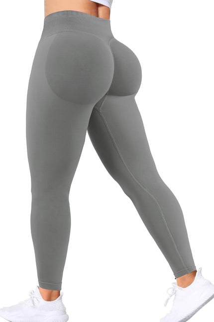 Close-up of Scrunch Seam Detail on Butt Lifting Seamless Leggings