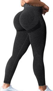 SZKANI Butt Lifting Leggings for Women Booty High Waisted Workout Yoga Pants Scrunch Butt Gym Seamless Booty Tight