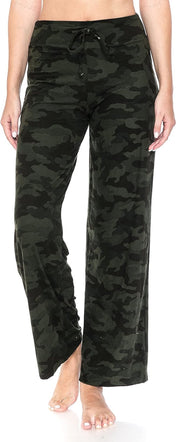 Leggings Depot Women'S Drawstring Pajama Pants Wide Leg Casual Comfy Sleepwear for Lounge and Yoga