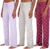 Real Essentials 3 Pack: Women’S Ultra-Soft Comfy Pajama Lounge Pants Sleepwear (Available in plus Size)