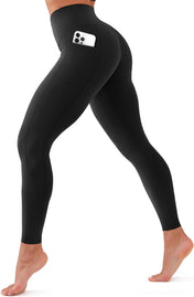 High waisted leggings for women – soft tummy control yoga pants non see-through workout leggings