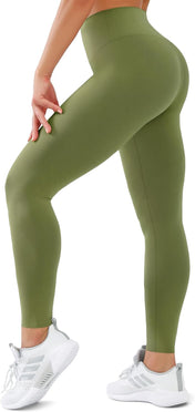 High Waisted Leggings for Women Tummy Control Buttery Soft Yoga Pants Womens Gym Workout Running Leggings