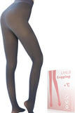 Fake Translucent Grey-Pantyhose / X-Large Plus