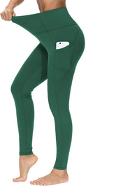 THE GYM PEOPLE Thick High Waist Yoga Pants with Pockets, Tummy Control Workout Running Yoga Leggings for Women