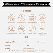 Aoxjox Women'S High Waist Workout Gym Vital Seamless Leggings Yoga Pants