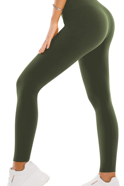 SINOPHANT High Waisted Leggings for Women - Full Length Capri Buttery Soft Yoga Pants for Workout Athletic