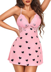 Avidlove Women Lingerie Lace Chemise Sleepwear Babydoll Teddy Lingerie