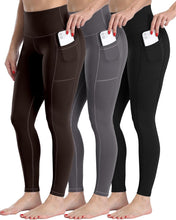 CHRLEISURE Fleece Lined Leggings Women with Pockets - Winter Warm Thermal Thick Tights High Waisted Yoga Pants