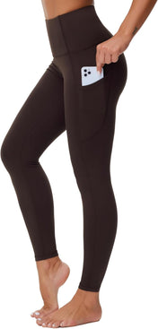 Dragon Fit High Waist Yoga Leggings with 3 Pockets,Tummy Control Workout Running 4 Way Stretch Yoga Pants