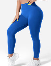VOYJOY Seamless Leggings for Women High Waist Yoga Pants Scrunch Butt Lifting Elastic Tights