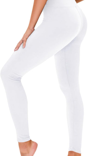 High Waisted Leggings for Women - No See through Tummy Control Cycling Workout Yoga Pants with Pockets Reg & Plus