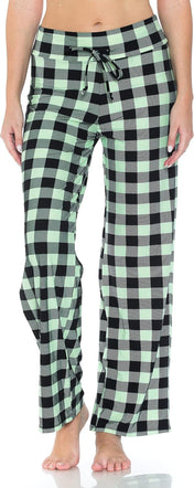 Leggings Depot Women'S Drawstring Pajama Pants Wide Leg Casual Comfy Sleepwear for Lounge and Yoga