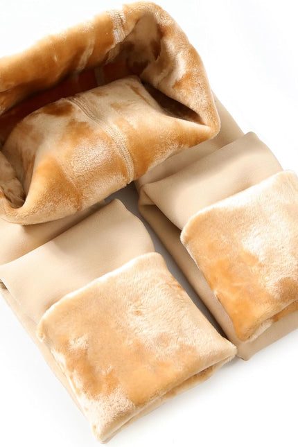 CHRLEISURE Women'S Fleece Lined Tights - Fake Sheer Warm Pantyhose Thick Winter Leggings