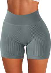 SUUKSESS Women Ribbed Seamless Leggings High Waisted Workout Gym Yoga Pants