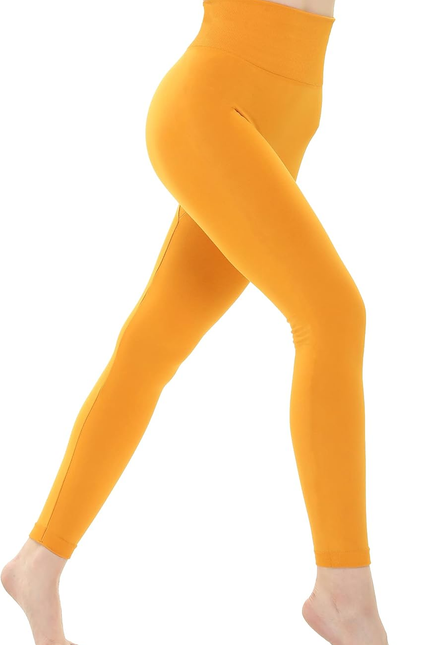 DINNAPE Fleece Lined Leggings Women - Soft Warm Thick High Waisted Tummy Control