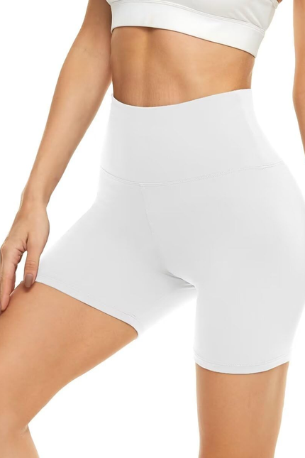 5” Biker Shorts for Women - High Waist Tummy Control Stretch Spandex Workout Yog