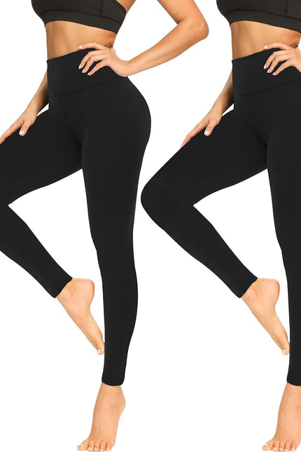 High Waisted Leggings for Women – Soft Tummy Control Yoga Pants Workout Athletic