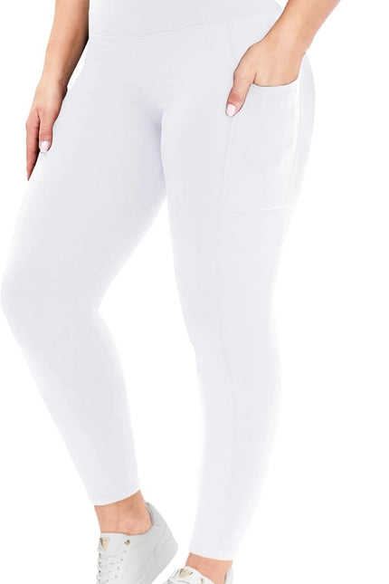 Women's Plus Size High Waisted Leggings: Soft, Tummy Control (Sizes L-6XL)
