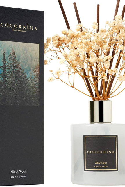 Clean Linen Scented Reed Diffuser Oil with 8 Sticks Fragrance for Bedroom, Bathr