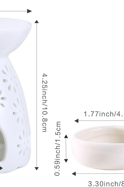Ceramic Tea Light Candle Holder, Essential Oil Burner Wax Melt Burner, Incense A