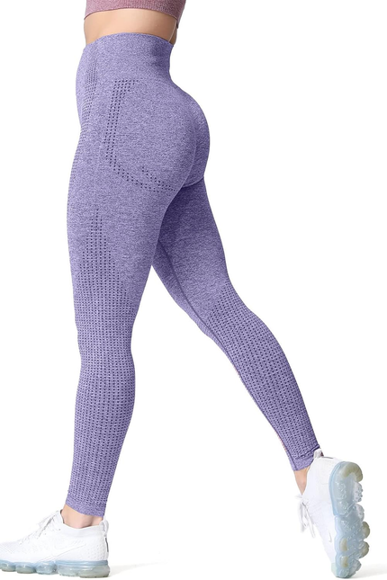 Aoxjox Women'S High Waist Workout Gym Vital Seamless Leggings Yoga Pants