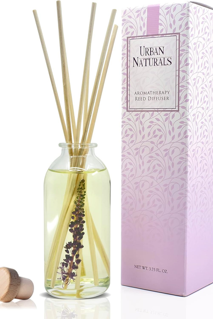 Crisp White Linen Reed Diffuser Gift Set | with Citrus, Ozone, Ylang-Ylang, Lili