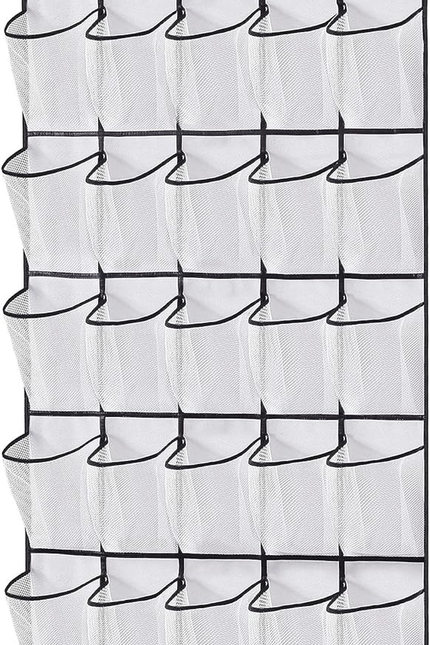 35 Large Pockets over the Door Shoe Organizer Sturdy Oxford Fabric Hanging Shoe 