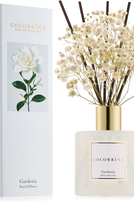 Clean Linen Scented Reed Diffuser Oil with 8 Sticks Fragrance for Bedroom, Bathr