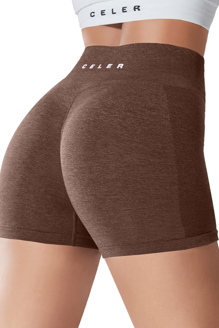 Womens Workout Shorts Seamless Scrunch Butt Gym Shorts High Waisted Yoga Athleti