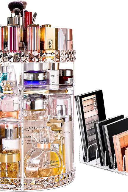 360 Rotating Makeup Organizer Large Perfume Cosmetics Organizer Beauty Organizer