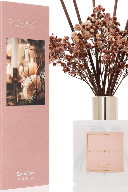 Clean Linen Scented Reed Diffuser Oil with 8 Sticks Fragrance for Bedroom, Bathr