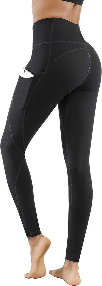 Lingswallow High Waist Yoga Pants - Yoga Pants with Pockets Tummy Control, 4 Way