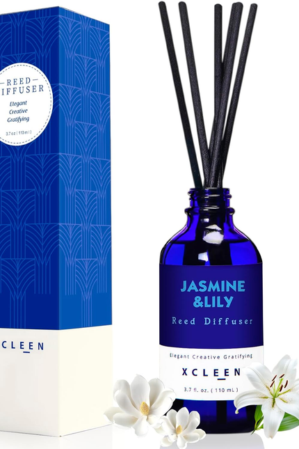 Reed Diffusers Set, 3.7 Oz Scent Diffuser, 6 Reed Diffuser Sticks, Home Fragranc