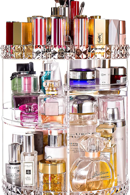 360 Rotating Makeup Organizer Large Perfume Cosmetics Organizer Beauty Organizer