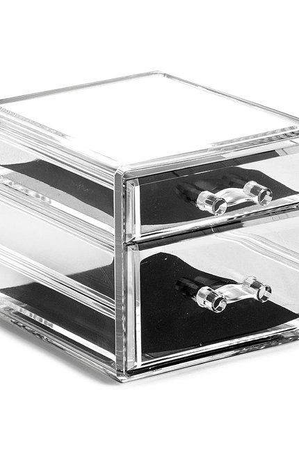 BINO the MANHATTAN SERIES Acrylic Makeup Drawer Organizer- 5 Drawers | Clear Bea