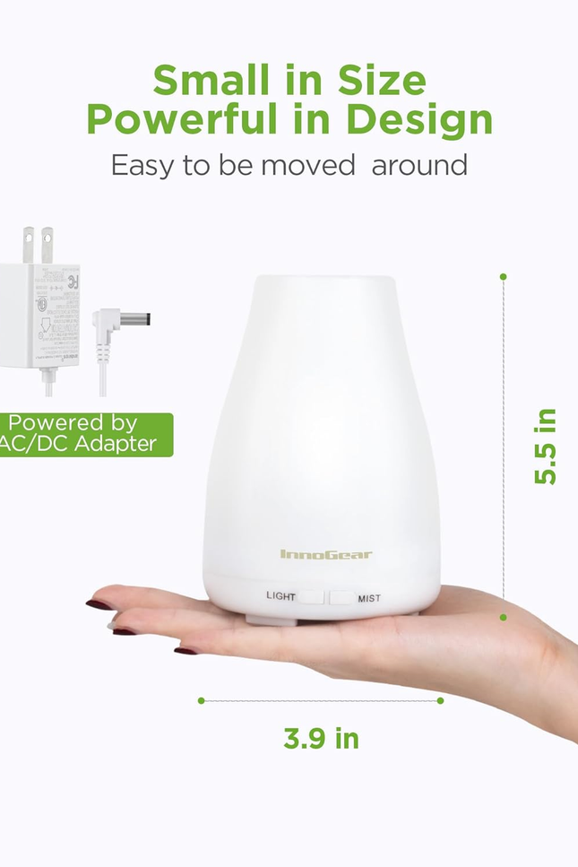 Essential Oil Diffuser, Premium 5-In-1 Diffusers for Home Scent Aromatherapy Dif
