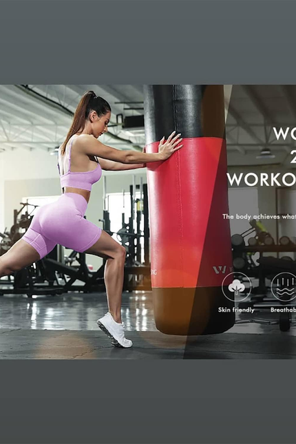 Workout Sets for Women Two Piece Sexy Summer Sports Bra and Crossover Shorts Mat