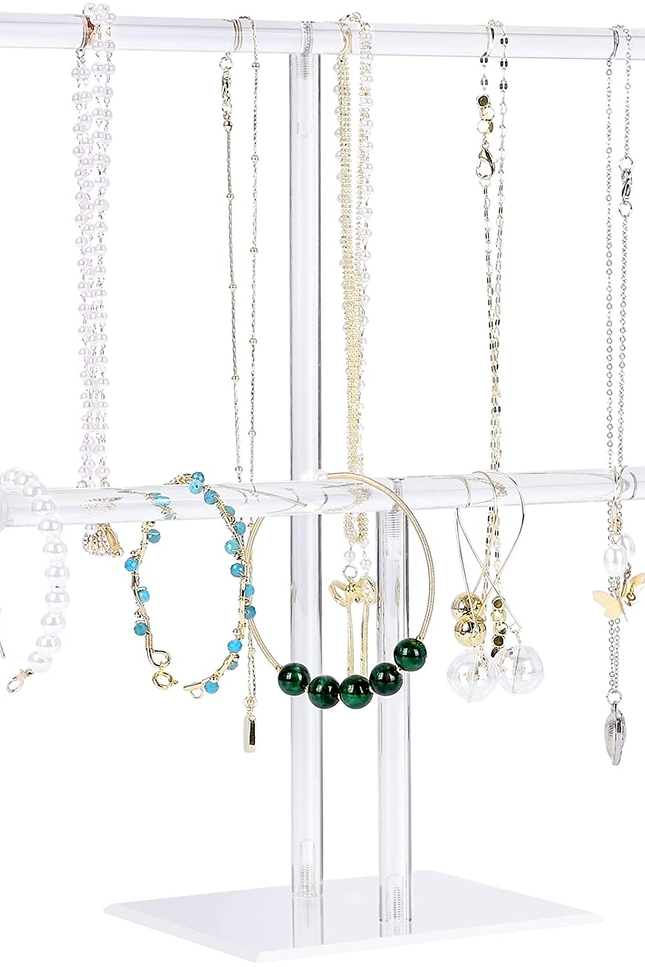 Jewelry Stand Necklace Holder, Acrylic Jewelry Display Holder, Necklace and Brac