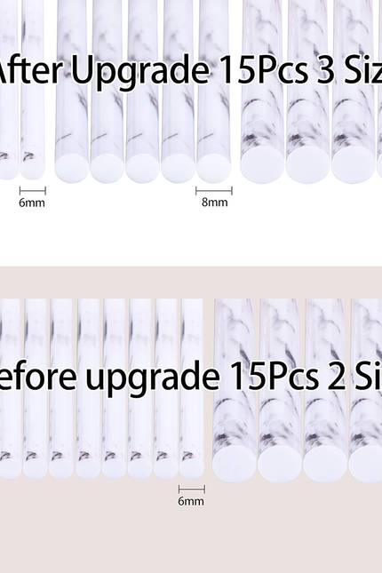 DUAIU Makeup Brushes Set Make up Brushes Professional 15Pcs Marble Makeup Brush 