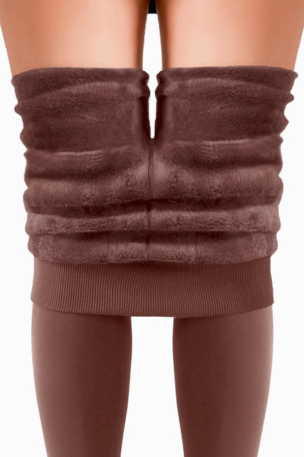 AHLW Winter Warm Fleece Lined Leggings for Women - High Waisted Thick Thermal Le