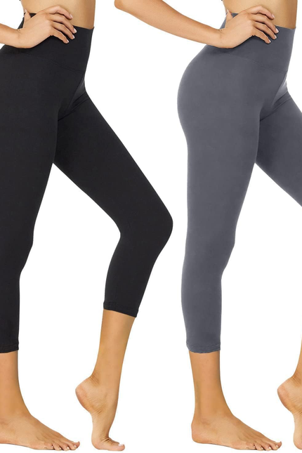 High Waisted Leggings for Women - Black Tummy Control Compression Soft Yoga Pant
