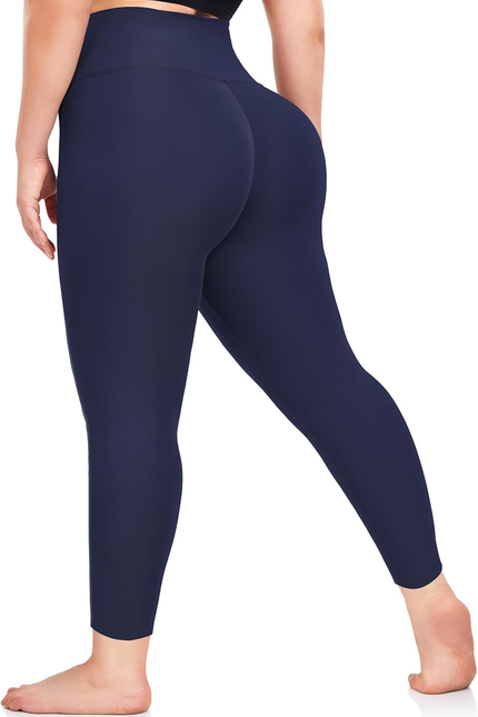 Plus Size Capri Leggings – High Waist Tummy Control Yoga Pants XL-4XL Stretchy