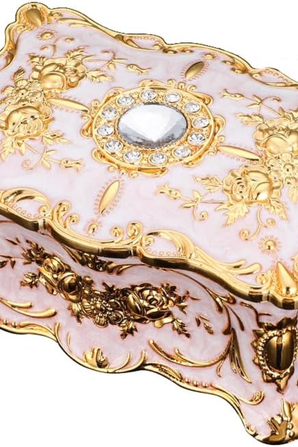 European Retro Jewelry Box Metal Jewelry Storage Box Creative Jewelry Box Jewelr