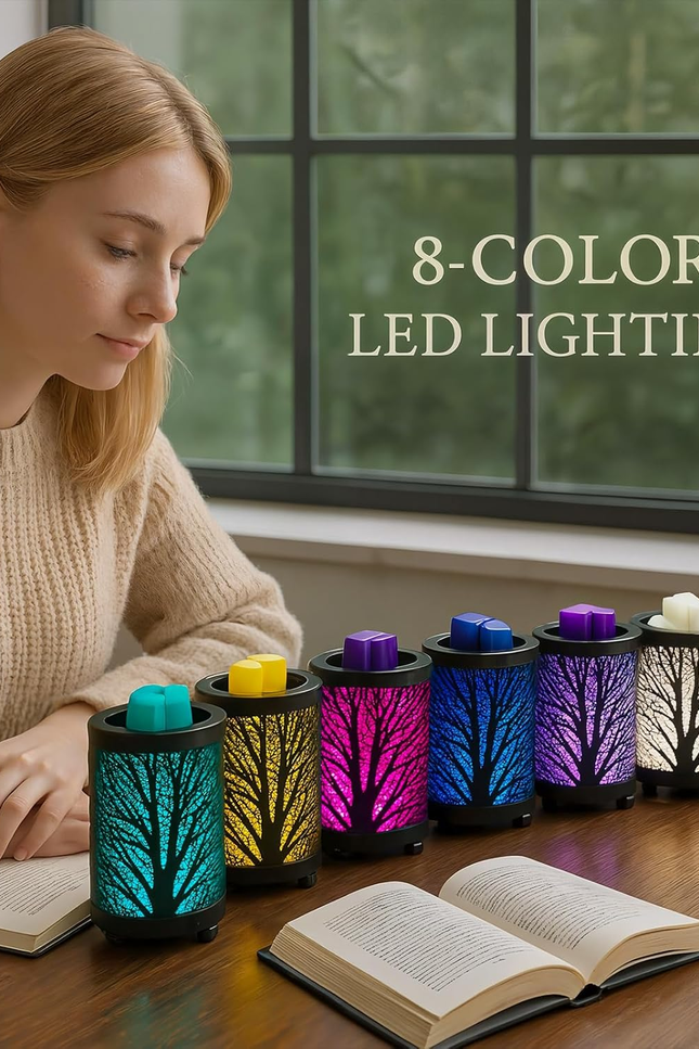 Electric Wax Melt Warmer PTC Heating Plate with 7 Colors LED Changing Light Wax 